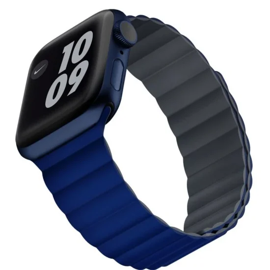 Viva Madrid Magnetic Watch Strap Cosmo for Apple Watch 42/44/45mm - Blue/Gray